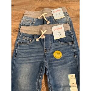 Cat and Jack Super Stretch Size 4T Boys jeans -SET OF TWO- NWT -NEW